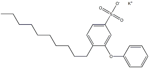 4-Decyl-3-phenoxybenzenesulfonic acid potassium salt 结构式