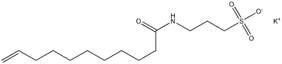 3-(10-Undecenoylamino)-1-propanesulfonic acid potassium salt 结构式