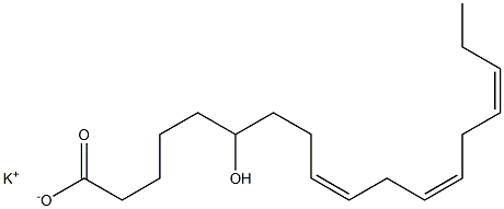 6-Hydroxylinoleic acid potassium salt 结构式