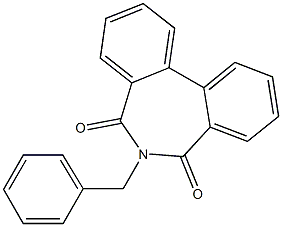 6-Benzyl-5H-dibenz[c,e]azepine-5,7(6H)-dione 结构式