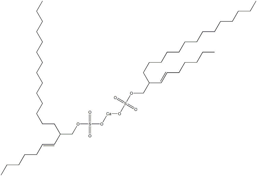 Bis[2-(1-heptenyl)hexadecyloxysulfonyloxy]calcium 结构式