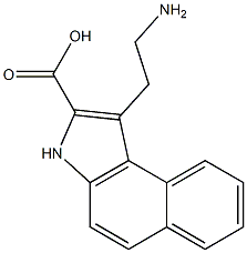 1-(2-Aminoethyl)-3H-benz[e]indole-2-carboxylic acid 结构式