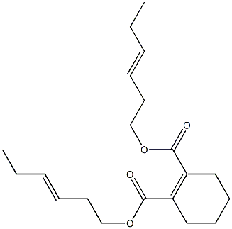 1-Cyclohexene-1,2-dicarboxylic acid bis(3-hexenyl) ester 结构式