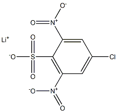 4-Chloro-2,6-dinitrobenzenesulfonic acid lithium salt 结构式