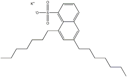 6,8-Diheptyl-1-naphthalenesulfonic acid potassium salt 结构式