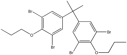 2,2-Bis(3,5-dibromo-4-propoxyphenyl)propane 结构式