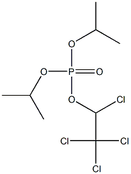 Phosphoric acid diisopropyl 1,2,2,2-tetrachloroethyl ester 结构式