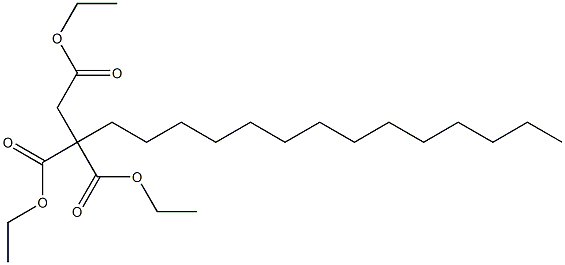 Hexadecane-1,2,2-tricarboxylic acid triethyl ester 结构式