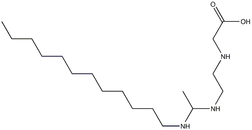 N-[2-[1-(Dodecylamino)ethylamino]ethyl]glycine 结构式