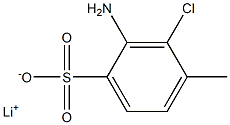 2-Amino-3-chloro-4-methylbenzenesulfonic acid lithium salt 结构式