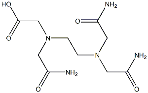 N-[2-[Bis(carbamoylmethyl)amino]ethyl]-N-(carbamoylmethyl)glycine 结构式