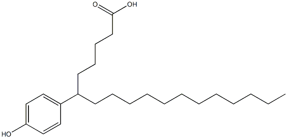 6-(4-Hydroxyphenyl)stearic acid 结构式