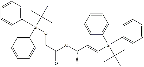 [[Diphenyl(tert-butyl)silyl]oxy]acetic acid (E,S)-1-[diphenyl(tert-butyl)silyl]-1-buten-3-yl ester 结构式