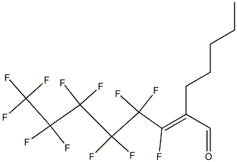 3,4,4,5,5,6,6,7,7,8,8,8-Dodecafluoro-2-pentyl-2-octenal 结构式