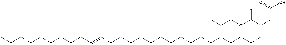 3-(17-Heptacosenyl)succinic acid 1-hydrogen 4-propyl ester 结构式