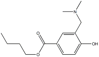 3-[(Dimethylamino)methyl]-4-hydroxybenzoic acid butyl ester 结构式