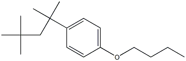 p-(1,1,3,3-Tetramethylbutyl)-1-butoxybenzene 结构式