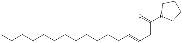 1-[(E)-3-Hexadecenoyl]pyrrolidine 结构式