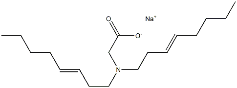 N,N-Di(3-octenyl)glycine sodium salt 结构式