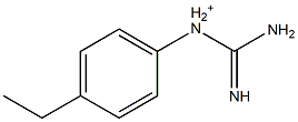 1-[4-Ethylphenyl]guanidinium 结构式