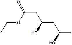 (3R,5R)-3,5-Dihydroxyhexanoic acid ethyl ester 结构式