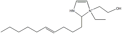 2-(4-Decenyl)-1-ethyl-1-(2-hydroxyethyl)-4-imidazoline-1-ium 结构式