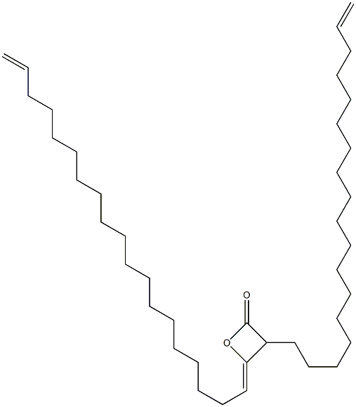 3-(17-Octadecenyl)-4-(18-nonadecen-1-ylidene)oxetan-2-one 结构式