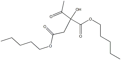 2-Acetyl-D-malic acid dipentyl ester 结构式