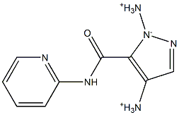 4-Diazonio-5-[[2-pyridinylamino]carbonyl]-1H-pyrazol-1-ide 结构式