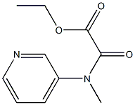 N-Methyl-N-(3-pyridinyl)oxamidic acid ethyl ester 结构式