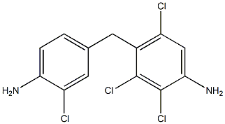 4-[(4-Amino-3-chlorophenyl)methyl]-2,3,5-trichloroaniline 结构式