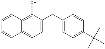 2-(4-tert-Butylbenzyl)-1-naphthol 结构式