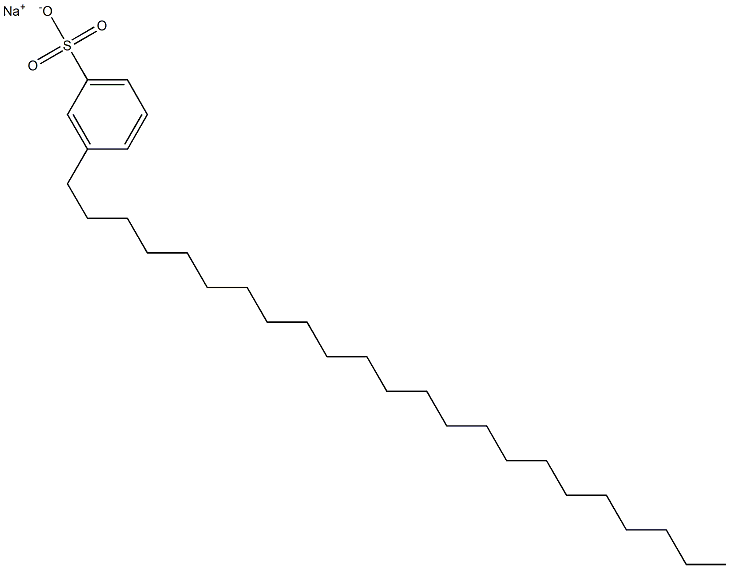 3-Tricosylbenzenesulfonic acid sodium salt 结构式