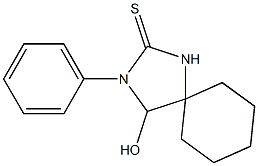 2-Phenyl-1-hydroxy-2,4-diazaspiro[4.5]decane-3-thione 结构式