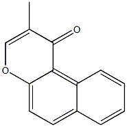 2-Methyl-1H-naphtho[2,1-b]pyran-1-one 结构式