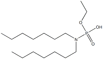 N,N-Diheptylamidophosphoric acid hydrogen ethyl ester 结构式