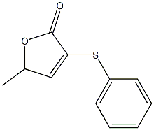 5-Methyl-3-(phenylthio)-2(5H)-furanone 结构式