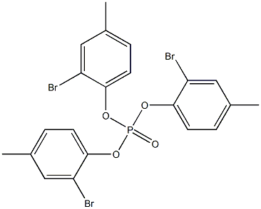 Phosphoric acid tris(2-bromo-4-methylphenyl) ester 结构式