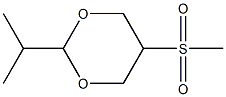 2-Isopropyl-5-(methylsulfonyl)-1,3-dioxane 结构式