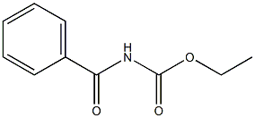 Benzoylcarbamic acid ethyl ester 结构式