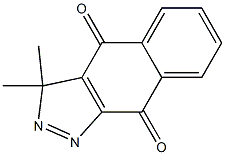 3,3-Dimethyl-3H-benz[f]indazole-4,9-dione 结构式