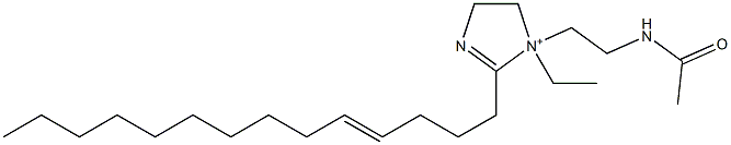 1-[2-(Acetylamino)ethyl]-1-ethyl-2-(4-tetradecenyl)-2-imidazoline-1-ium 结构式