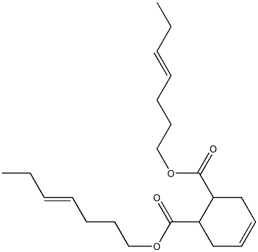 4-Cyclohexene-1,2-dicarboxylic acid bis(4-heptenyl) ester 结构式