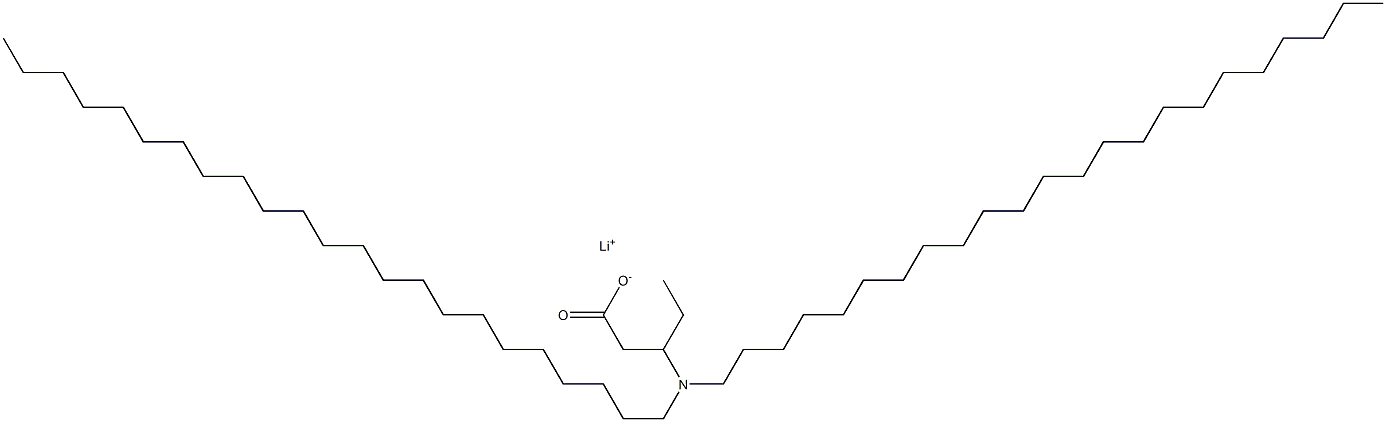 3-(Ditricosylamino)valeric acid lithium salt 结构式