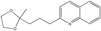 2-[3-(2-Methyl-1,3-dioxolan-2-yl)propyl]quinoline 结构式