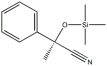 (R)-2-Phenyl-2-(trimethylsilyloxy)propanenitrile 结构式