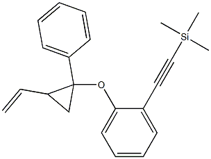 1-[(1-Phenyl-2-ethenylcyclopropyl)oxy]-2-[(trimethylsilyl)ethynyl]benzene 结构式