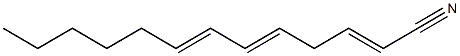 2,5,7-Tridecatrienenitrile 结构式