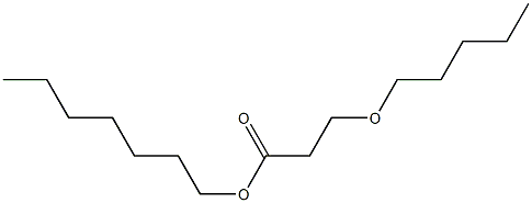 3-Pentyloxypropionic acid heptyl ester 结构式