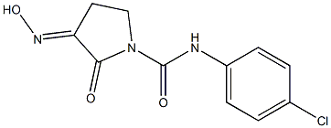 2-Oxo-3-hydroxyimino-N-(4-chlorophenyl)pyrrolidine-1-carboxamide 结构式